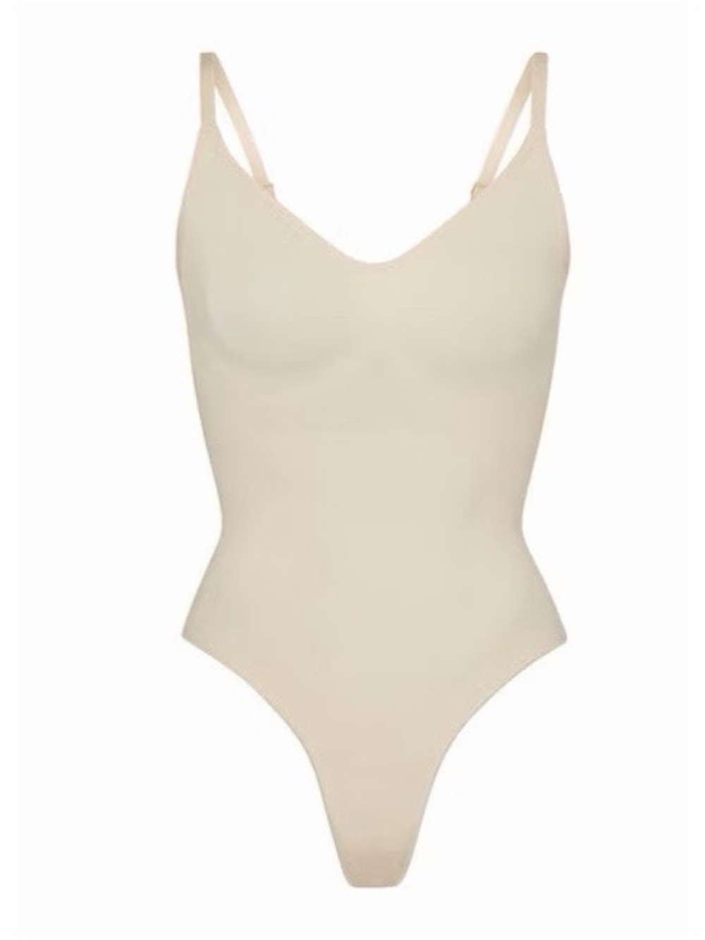 Skims Seamless Thong Body Core Bodysuit Shapewear Sand Size Medium